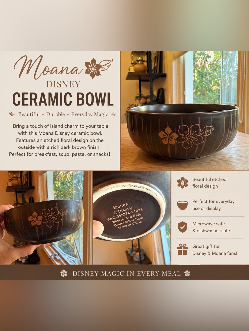 Disney Moana ceramic bowl